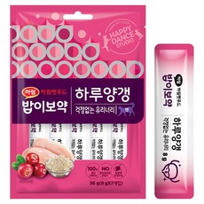 하림펫푸드밥이보약 고양이 하루양갱 걱정없는 유리너리 간식, 닭가슴살, 56g, 1개
