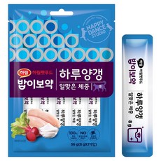 하림펫푸드밥이보약 고양이 하루양갱 알맞은 체중 간식, 닭가슴살, 56g, 1개