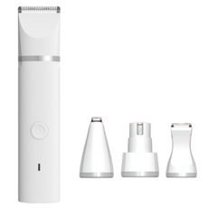 多功能寵物磨甲剃毛器組, 1組, 白色