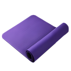 加厚超彈力NBR瑜珈墊 單人款, 1個, 紫色