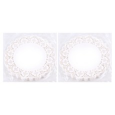 Uniart 蕾絲花邊紙 大 200入, 2個, 白色