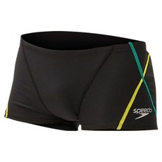 speedo 男士集中托高短版四角訓練泳褲 ST52301, 黃色