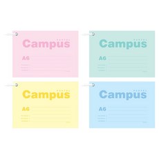 PINKFOOT 粉彩校園便條卡 A6 4款 90張, 1套, 混合色