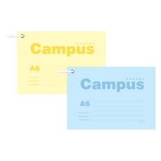핑크풋 파스텔 캠퍼스 메모카드 A6, 랜덤 발송, 90매, 2개