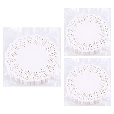 Uniart 蕾絲花邊紙 中 200入, 3個, 白色