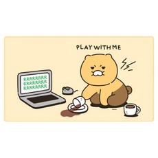 Kakao Friends 春植 大尺寸書桌長墊, 2 咖啡, 1個