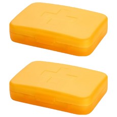 Luneon 多用途便攜式藥盒 黃色, 2個
