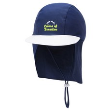 베네통키즈 아동용 컬러 블럭 아쿠아 플랩캡 QCCPP2531NY54
