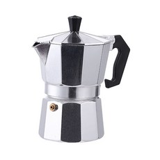 經典義式品味摩卡壺 150ml 銀色 - 家用高壓萃取咖啡壺, 1個