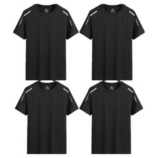 Goodif 男士透氣輕便日常運動T恤 4件組