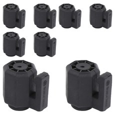 브리즈문 텐트 타프 폴대 캡 고리 걸이 3.5 x 3.5 cm, 블랙, 8개