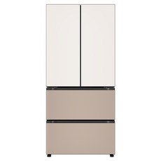 LG전자 디오스 오브제컬렉션 김치톡톡 Fit Max 4도어 480L 스탠드형 김치냉장고 방문설치, 베이지 + 클레이 브라운, Z484GBC123S