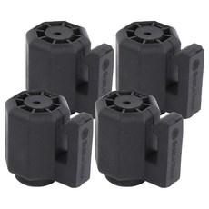 브리즈문 텐트 타프 폴대 캡 고리 걸이 3.5 x 3.5 cm, 블랙, 4개