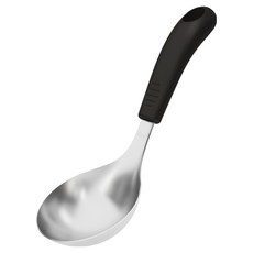 DAY7 304不鏽鋼簡約湯勺, 1個, 黑色