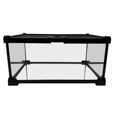 NOMOY PET 雨林缸 爬蟲類 兩棲類 飼養箱 30 x 20 x 14.5 cm YL-074, 1個, 透明 + 黑色