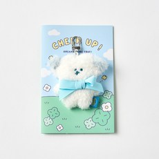 Modern House Butter Shop 迷你鑰匙圈卡片組, 棉花狗狗加油, 1套