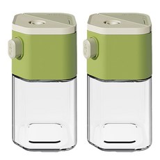 咪咪購物 定量調味罐 綠色款, 2個, 240ml