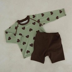 PEEKABOO 兒童Choco防曬泳衣上衣+下身套裝