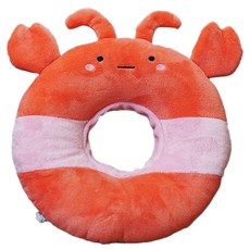 蕉蕉購物 寵物舒適軟布頭套圈, 1個, 龍蝦 紅色