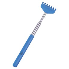 멍냥 반려동물 접이식 효자손 장난감 마사지 빗, 블루, 1개