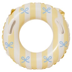 AttiRabbit 兒童舒適圓形戲水泳圈, 1個, 蝴蝶結黃色