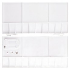 Flowcode 附拇指孔固定調色盤 白色, 25格, 1個