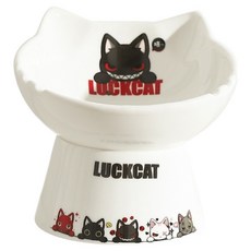 레드퍼피 반려동물 올리언 식기, 고양이형, 1개