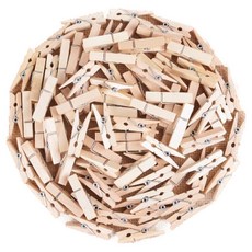 PICK DEAL 多用途木夾 3.5, 50個, 原木