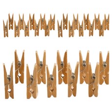 픽딜 高級木夾 3.5 x 0.7 cm, 原木, 100個