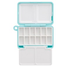 Flowcode 迷你便攜式美術調色盤 天空藍, 1個, 16格