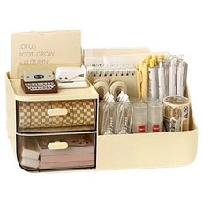 Grit 書桌收納抽屜整理盒, 1個, 奶油白