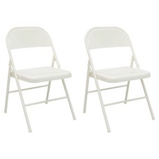 허쉬 다용도 폴딩 접이식 의자, 크림, 2개 홈인테리어/싱글하우스 반품 최저가 35,450원