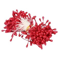 솔솔담다 可愛毛根花製作 彩色大容量鐵絲 240~300p, 1個, 大紅色花蕊