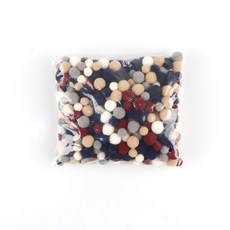 Uniart 棉花糖蓬蓬冬季毛球, 1個, 混合顏色