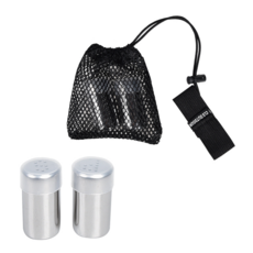 CLS 戶外調味罐2件組 附收納袋, 銀色, 1組