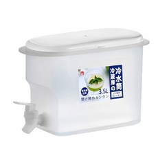 耐熱食品用大容量冷水壺 3.5L 白色 冰箱冷水壺, 1個