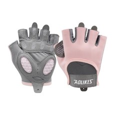 AOLIKES 奧力克斯 矽膠防滑半指手套 HS-121, 粉色, 1雙