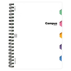 PINKFOOT Campus PP索引筆記本, 1個, 白色