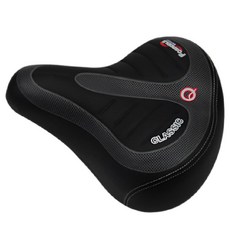 蕉蕉購物 加寬加大自行車大屁股坐墊, 黑色, 1個