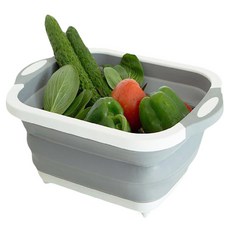 多功能折疊收納瀝水砧板 40 x 30 x 14cm 白色, 1個