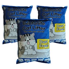 마마쇼 벤토나이트 고양이모래, 10L, 3개, 오리지널 무향