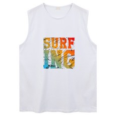 ILLUSO SURF ING印花寬鬆無袖背心