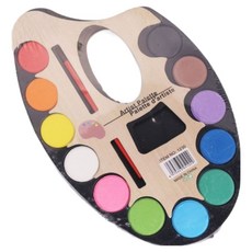 하태스몰 심플 물감 팔레트 말굽 미디엄 22 x 15 cm, 1개, 12칸