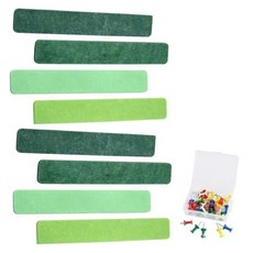 고산 부드러운 펠트보드 그린믹스 8p + 압정 35p 랜덤발송, 폴리에스터 펠트