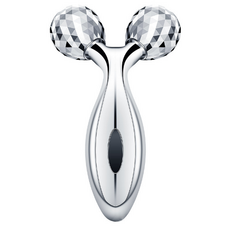 Hyooly 臉部按摩臉部滾輪刮痧板, 銀色, 1個