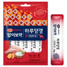 하림펫푸드밥이보약 강아지 밥이보약 하루양갱 젤리 7p, 건강한 장, 56g, 1개