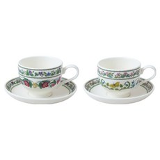 PORTmeIRION 波特玫琳恩 New Variation BF咖啡杯 T型 2人組 BreakFast Tea Cup 2款 B套組 0.28L, 1套, 隨機出貨