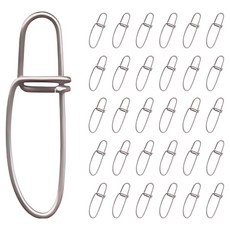 Eobok 漁福 不鏽鋼 304 大容量 魷魚路亞快扣, 1個, 30入