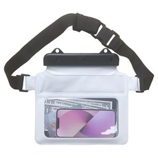 A.ssor 手機防水袋 斜背包與腰包, 1個, 白色