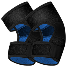 AOLIKES 奧力克斯 綁帶式兒童防撞透氣護肘, 黑色, 1雙